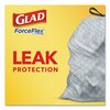 Glad 13 gal Trash Bags, 24 in x 27.38 in, Extra Heavy-Duty, 0.78 mil, White, 240 PK 78361